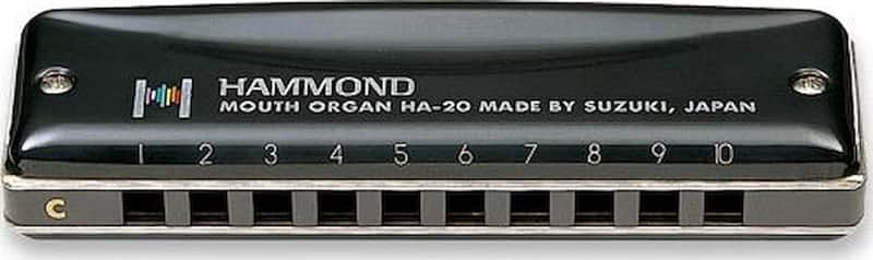 Suzuki HA-20-D Hammond Promaster Harmonica Key of D image 1