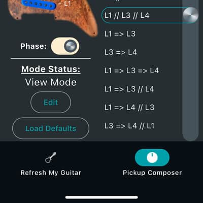 AMBROSONICS, LLC WOW, 23 Wirings! Bluetooth Programmable Pre-wired pickguard Pickup Director with FREE Pickup Composer App 2025 - Plain White image 22