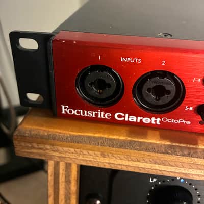 Focusrite Clarett OctoPre 8-Channel Mic Preamp with ADAT I/O 2017 - Present - Red image 3