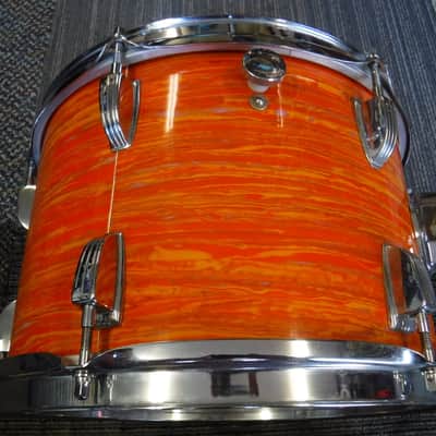 Vintage Ludwig Late 60's 12x8" Tom-Orange Mod-Excellent! image 4