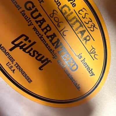 Minty! 2018 Gibson Custom Shop 1963 Reissue ES-335 Block Semi-Hollow Electric Guitar Cherry Red + COA OHSC image 24