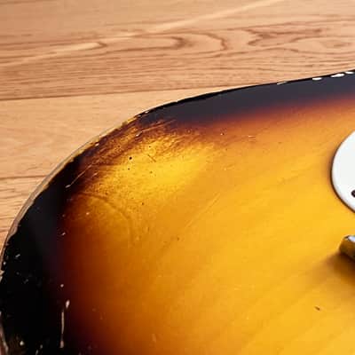 2025 Fender Custom Shop 55 Stratocaster Masterbuilt Dennis Galuszka 2-Tone Sunburst Relic image 7