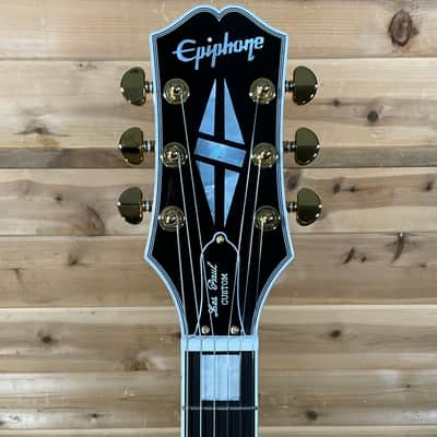 Epiphone Les Paul Custom Electric Guitar - Ebony image 3