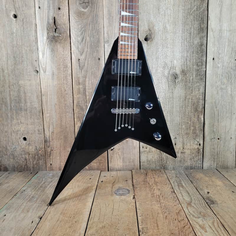 Jackson JS30RR Randy Rhodes V 2009 w/Jackson Molded Case- Black image 1