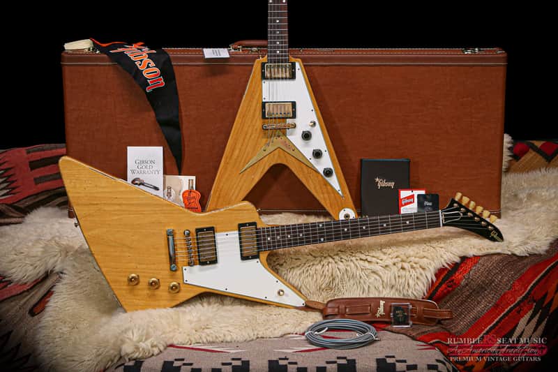 2021 Matched Set Limited Edition 1958 Flying V and Explorer Murphy Aged image 1
