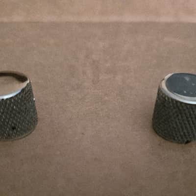 1970's Vintage Fender Precision or Telecaster Bass Chrome Knobs 1970's Vintage Fender Telecaster Precision Bass Chrome Knobs 1970's - Chrome image 4