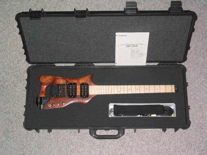 Harrower midi-controller & Alnico II pickups 1995 Natural Wood, Koa, Old Growth Honduras Mahoghany, image 1
