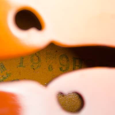 Harmony  H-35 Hollow Body Electric Mandolin (1970), ser. #1979H35, black gig bag case. image 11