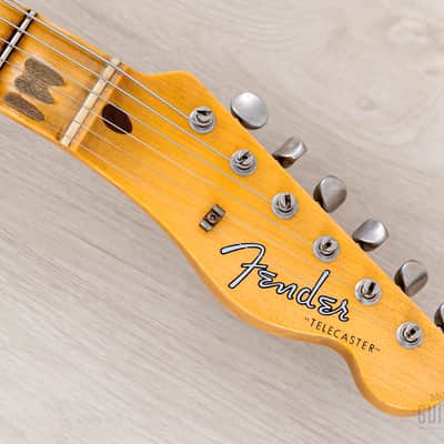 Fender Custom Shop '58 Telecaster Journeyman Relic Sunburst w/ V Neck, Figured Ash Body image 4