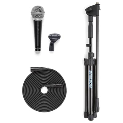 Samson VP10X Value Pack w/ R21S Mic, Stand, and 18' XLR to 1/4" Cable