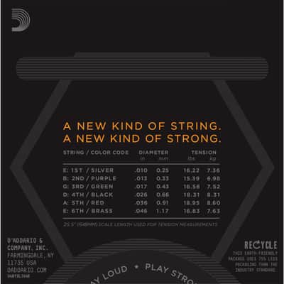 D'Addario NYXL 10-46 Carbon Steel Alloy - Electric Guitar Strings image 3