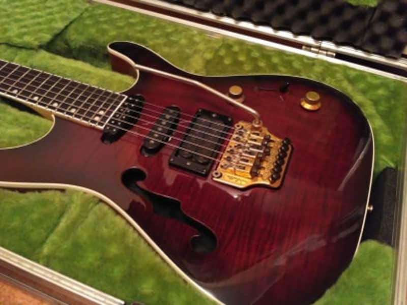 Mayones Elf Semi-Hollow Superstrat 1997 Black/Red Custom Shop NAMM Rare! image 1