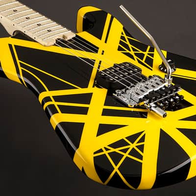 EVH Striped Series Black with Yellow Stripes image 4