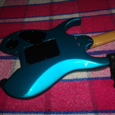Ibanez Reb Beach Voyager Model RBM-1  Metallic Teal w/Gold  1991 image 5