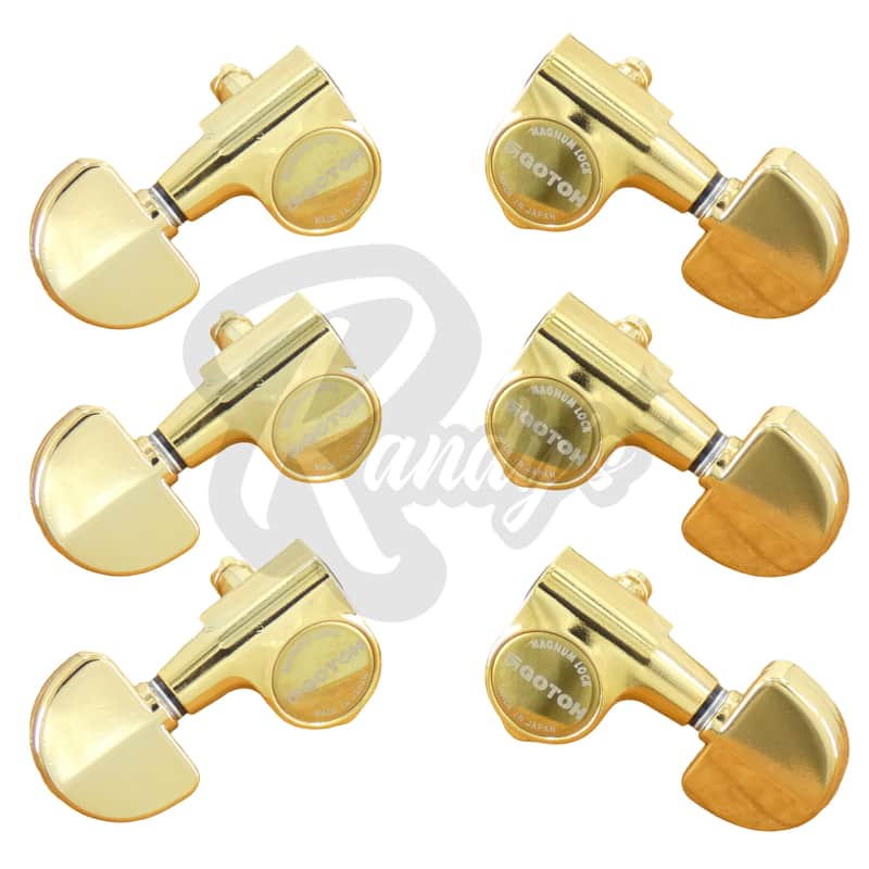 Gotoh SG301-20 Tuners w/ Kidney Buttons (L3+R3) - Fits Gibson® & Grover®-Gold image 1