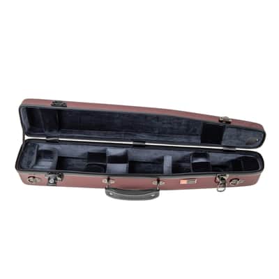 Crossrock Straight One-piece Body Soprano Saxophone Case, Fiberglass Hardshell, Backpack Strap, Red image 6
