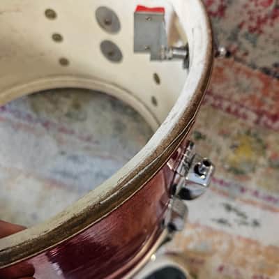 Ludwig Super Classic 22-16-13" 3-ply Drum Kit in Red Sparkle - Keystone Badge 1964 image 25
