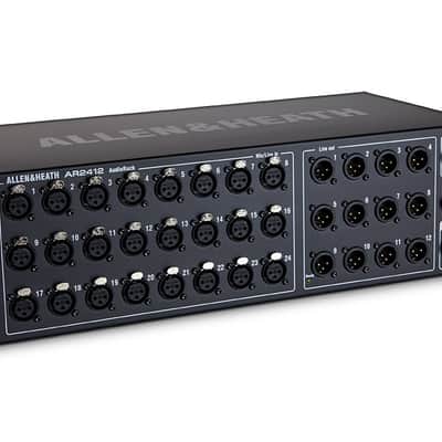 Allen & Heath 24 XLR Input/12 XLR Output Audio Rack AR2-2412-BLK QU SQ Avantis image 3