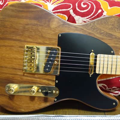 Warmoth Walnut Telecaster Gold Hardware image 3