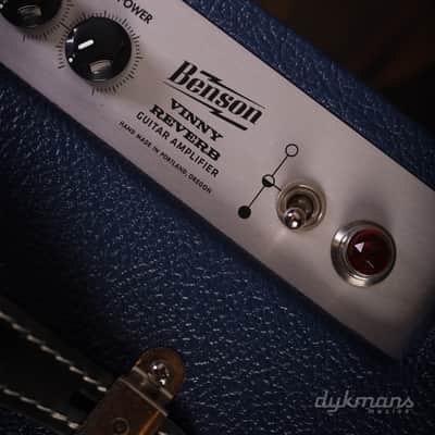 Benson Vinny Reverb Combo Blue Tolex, Wheat Grille image 8