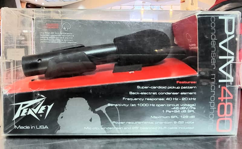 Peavey pvm480 mic bk 2000-2024 - noir image 1