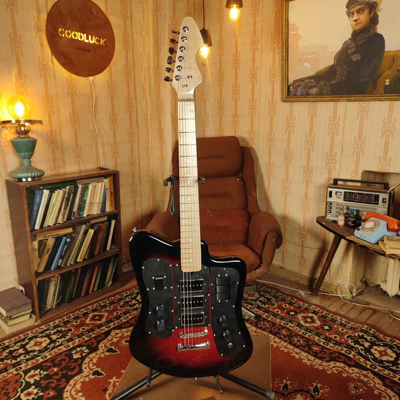 Formanta Style USSR Electric Guitar Built In Tone Bender Soviet Germanium Fuzz image 1