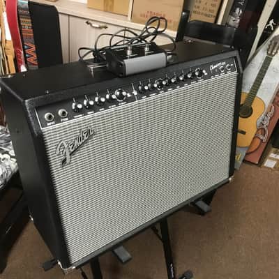 Fender Champion 100 watt 2x12 combo guitar Amplifier Amp w/ footswitch, stand - used - Local Pickup image 3