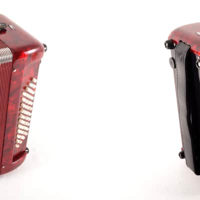 Custom Made Mengascini Accordion with Implanted Cassette Stereo Player System&Accessories~Fake Play~ image 4