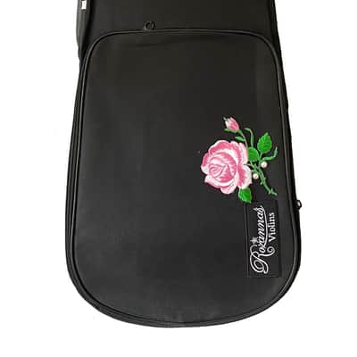 Rozanna's Rose Delight II Violin Outfit, 4/4 with pearl fine tuners carbon fiber bow image 3