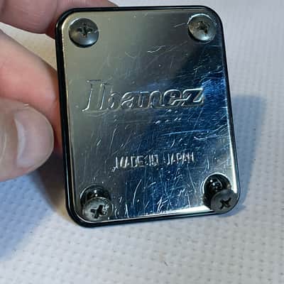 1990's Made in Japan Ibanez 440s S Series Guitar Chrome Neckplate Neck Plate image 2