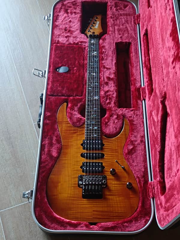 Ibanez RG7570Z-BBE J. Custom 2013 - 2017 - Bright Brown Rutile image 1