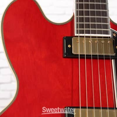 Epiphone Masterbilt Gem Archer Sheraton Electric Guitar - Cherry Red (EMGASCHGHd1) image 6