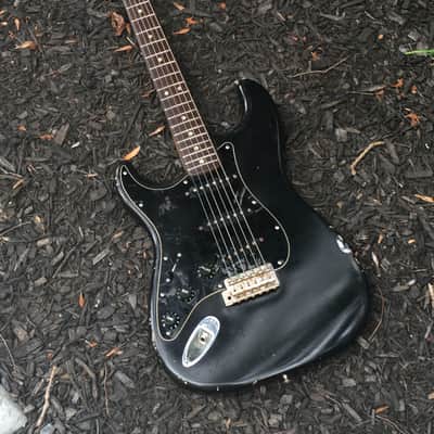 LEFTY! 1978 Vintage Fender Stratocaster Black Nitro Lacquer Strat Aged Relic Guitar Left CBS ‘78 HSC image 4