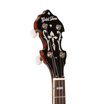 Gold Tone OB-3EF Mastertone 24-Fret Orange Blossom "Twanger" Pre-War Style Resonator Banjo with Case image 6