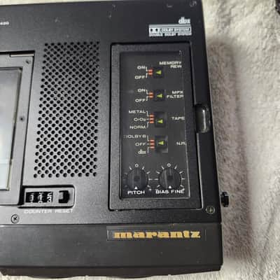 Super Clean Marantz PMD430 CP430 Rebuilt 3-Head Portable Cassette W/Accessories image 3