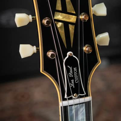 Gibson Custom Shop 1957 Les Paul Custom Reissue 2 Pickup VOS Electric Guitar - Ebony with Hardshell Case image 5