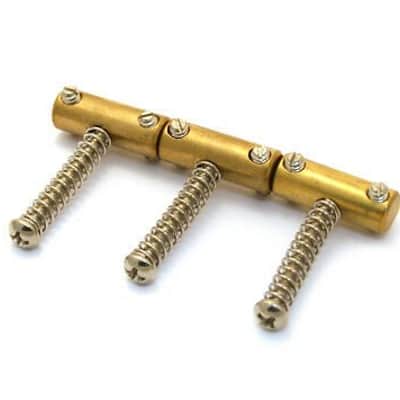 Fender American Vintage Telecaster Compensated Bridge Saddles Brass image 1