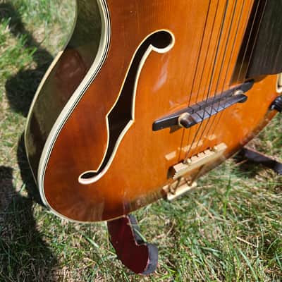 🎶  FOR SALE: RARE 1975 CARL BARNEY HAND-CARVED 17" ARCHTOP 🎶 image 8