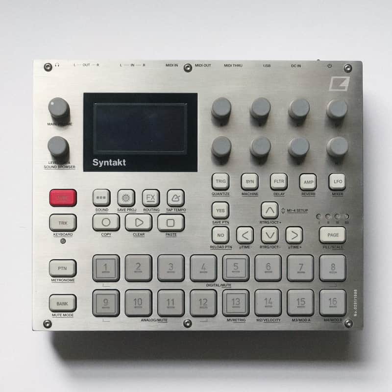 Elektron Sytakt 12 Track Drum Computer & Synthesizer E25 Remix Edition - Silver image 1