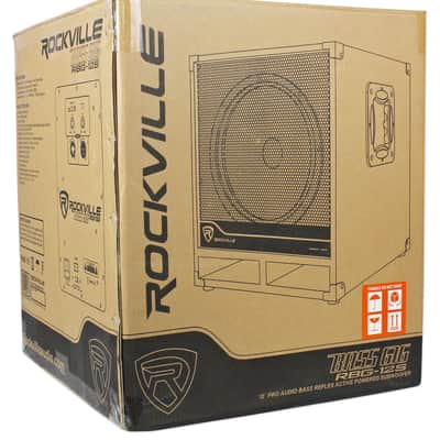 (4) Rockville RPG12 12" Active DJ PA Speakers+Mounts+(2) 12" Powered Subwoofers image 6