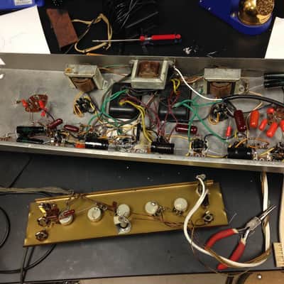 Rare Early DANELECTRO Twin Twelve Super Vibravox Prototype Amp image 11