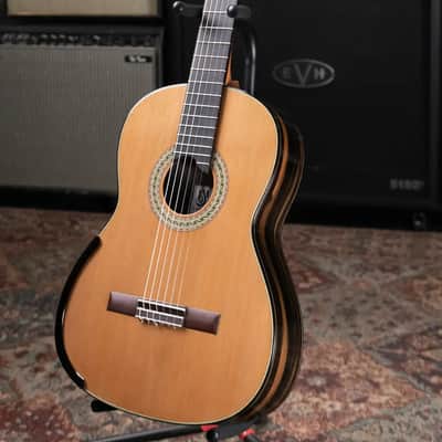 Jose Marques Doubletop Classical Acoustic Guitar - Exotic Ebony, Cedar Top with Hardshell Case image 14
