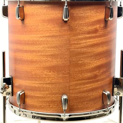 Slingerland Radio King Prototype drum set Satin Mahogany. 13/16/22/6.5 image 18