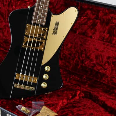 Mike Lull Tom Petersson Signature Bass TPT4 | Rare Black Finish, Gold Hardware image 2