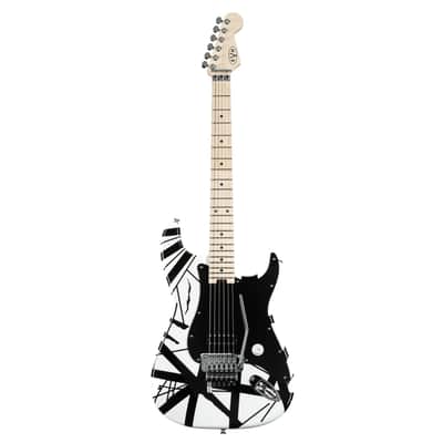 EVH Striped Series WBS White/Black Stripes - Electric Guitar image 8