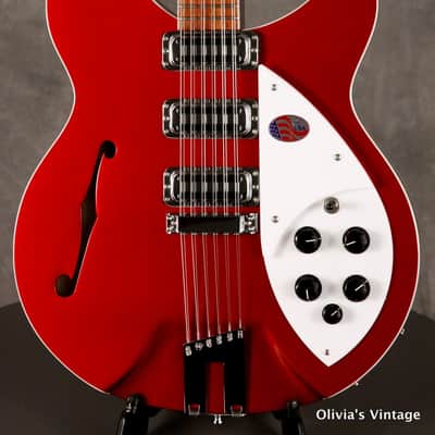 Rickenbacker 1993 Plus 12 String unplayed Rose Morris 370/12 OS 2015 Ruby image 1