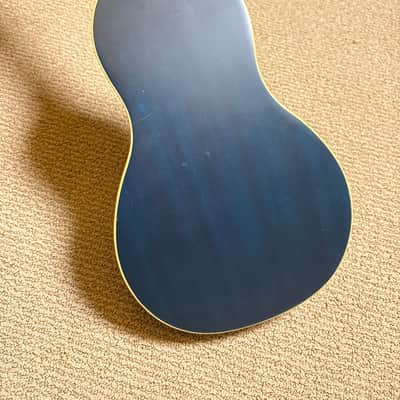 Washburn Rover RO10TBL Travel Acoustic Guitar Trans Blue image 9
