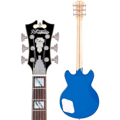 D'Angelico Deluxe Brighton Limited-Edition Solid Body Electric Guitar Regular Sapphire image 4