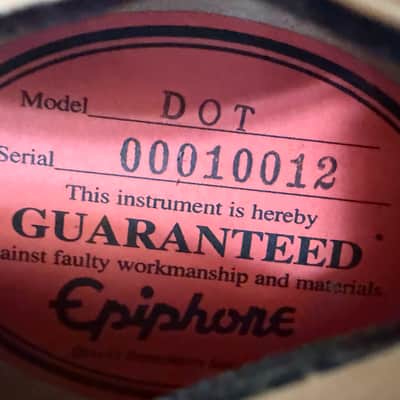 Vintage 1990 Epiphone Dot (Gibson 335) - Made in Korea (MIK) - Natural - Free Pro Setup image 20