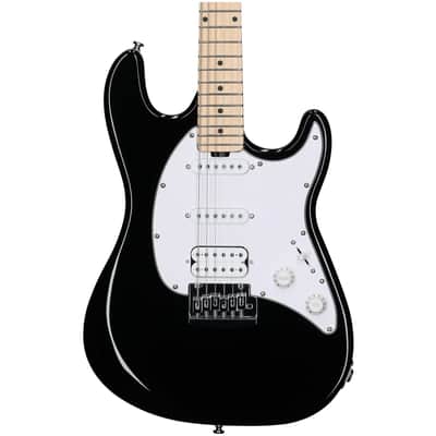 Immagine Sterling Intro Series Cutlass HSS Electric Guitar, Black - 4